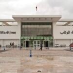 The passenger terminal at Tanger Med port, 45 km east of Tangier city